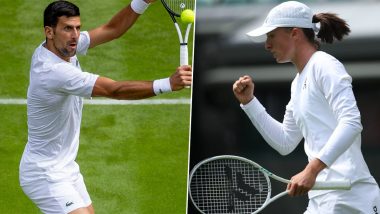 Novak Djokovic, Iga Swiatek Win on Day 1 at Wimbledon; Advance With Straight Set Victories