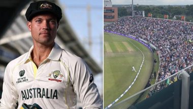 ‘If You Hate Carey Stand Up’ England Fans Come Up With Chant for Australia Wicketkeeper Alex Carey on Day 1 of Ashes 2023 3rd Test (Watch Video)