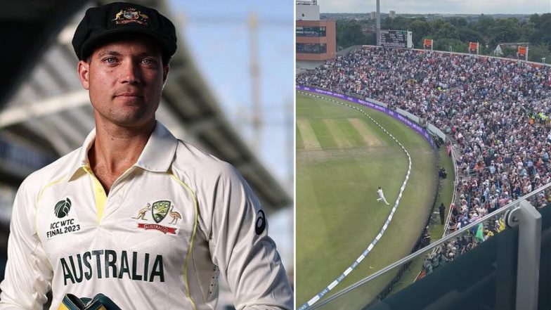 ‘If You Hate Carey Stand Up’ England Fans Come Up With Chant for Australia Wicketkeeper Alex Carey on Day 1 of Ashes 2023 3rd Test (Watch Video)