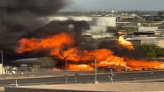 US Propone Tank Blast Videos: Massive Fire Breaks Out Near Phoenix Sky Harbor Airport in Arizona After Several Propane Tanks Explode