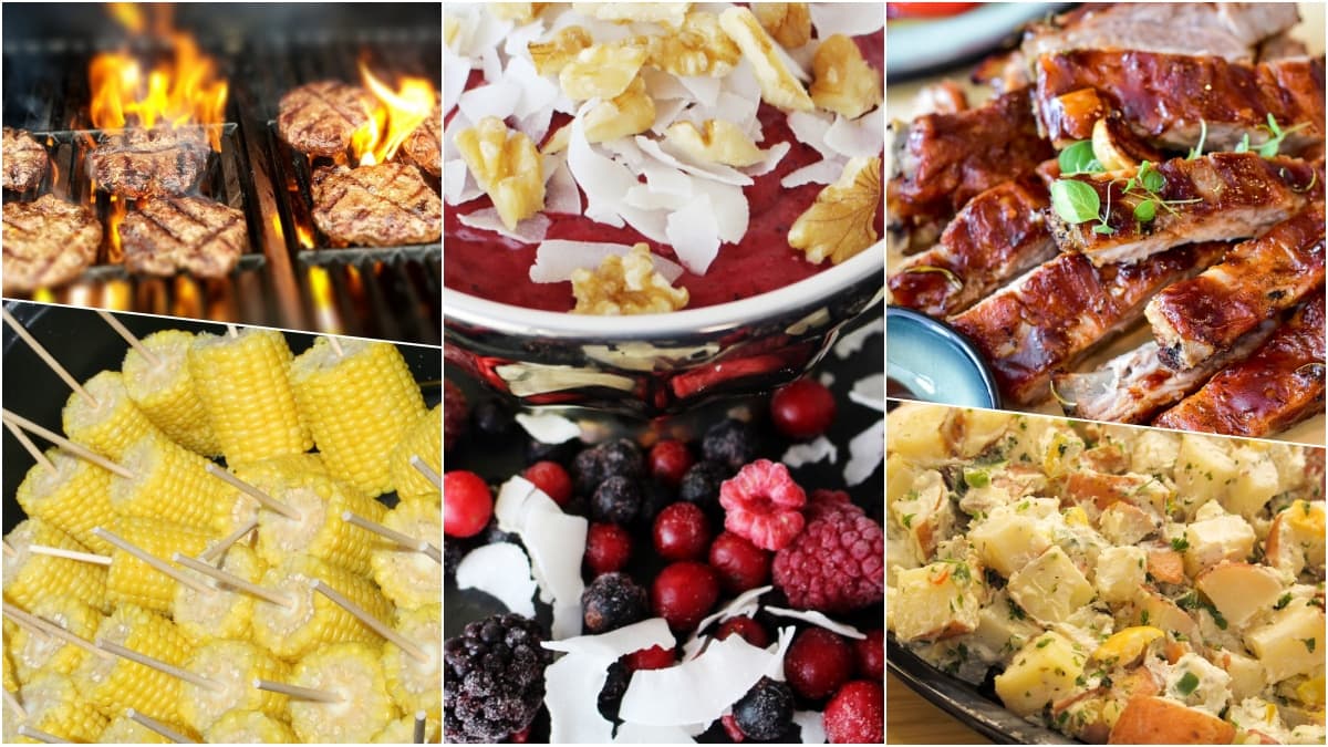 Food News | Barbecue Ribs, Potato Salad and Berry Trifle - Food Items