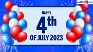 Fourth of July 2023 Images & HD Wallpapers for Free Download Online: Wish Happy US Independence Day With WhatsApp Stickers, Quotes and SMS to Family and Friends