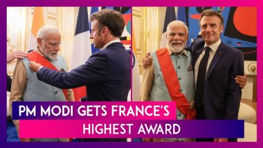 PM Modi In France: Prime Minister Narendra Modi Becomes First Indian PM To Receive France’s Highest Award, Attends Private Dinner With President Macron