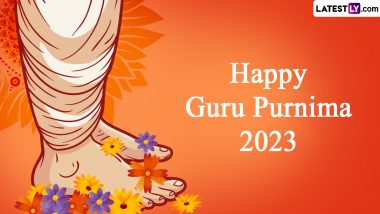 Guru Purnima Images 2023 & Wishes: Positive Quotes, Greetings, WhatsApp Messages, GIFs, SMS and HD Wallpapers to Celebrate Hindu Festival