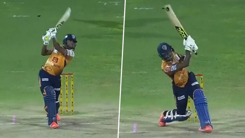 33 Runs in One Over! Nellai Royal Kings’ Batters Guruswamy Ajitesh and Rithik Easwaran Smash Five Sixes in TNPL 2023 Qualifier 2 vs Dindigul Dragons (Watch Video)