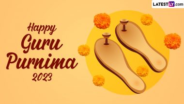 Guru Purnima 2023 Images & HD Wallpapers for Free Download Online: Wish Happy Guru Purnima With WhatsApp Stickers, GIFs, Quotes and SMS on the Hindu Festival