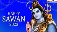 Sawan Somvar 2023 Wishes: WhatsApp Stickers, GIF Images, HD Wallpapers and SMS To Share on Shravan Somvar