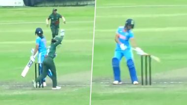 Harmanpreet Kaur Loses Her Cool, Hits Stumps With the Bat After Being Dismissed During IND-W vs BAN-W 3rd ODI 2023, Video Goes Viral