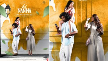 Hi Nanna: Nani and Mrunal Thakur’s Upcoming Telugu Film's New Poster and Title Unveiled (Watch Video and Pic)