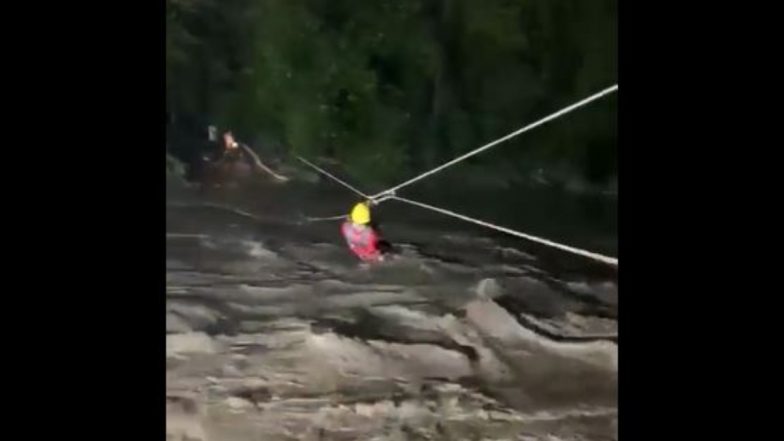 Himachal Pradesh Rains: 20 People Stranded in Manali Rescued, About 300 Stuck Across State As Heavy Rainfall Wreak Havoc for Third Day (Watch Video)