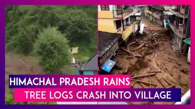 Himachal Pradesh: Heavy Rains Wreak Havoc; Tree Logs Crash Into Village Damaging Houses & Shops