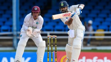 WI 86/1 in 41 Overs (Trail By 352 Runs) At Stumps | India vs West Indies Highlights of 2nd Test 2023 Day 2: Hosts Show Resilient Display to Finish the Day Strong