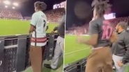IShowSpeed Is a Lionel Messi Fan NOW! YouTuber Speed Takes Off Cristiano Ronaldo&rsquo;s Jersey to Reveal Inter Miami Star's Shirt After Argentine's Free-Kick Goal on Debut (Watch Video)