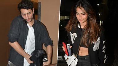 Ibrahim Ali Khan and Palak Tiwari Step Out for a Movie Date Amid Dating Rumours (Watch Video)