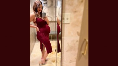 Ileana D’Cruz Flaunts Her Baby Bump in Sleeveless Red Dress (View Pics)