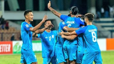 India vs Saudi Arabia Football Live Streaming Online: Get IND vs KSA TV Channel Free Live Telecast Details of Asian Games 2023 Men's Round of 16 Football Match in Hangzhou