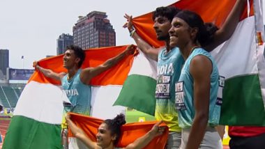 India Win Gold Medal in 4x400m Mixed Relay Event at Asian Athletics Championships 2023