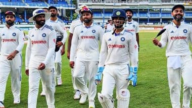 WI 76/2 in 32 Overs (Target: 365) | India vs West Indies Highlights of 2nd Test 2023 Day 4: Visitors Power to Driving Seat As the Caribbeans Look to Survive