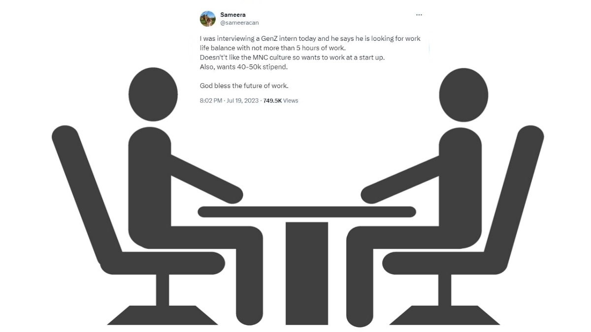 Viral News Gen Z Intern's Demands During Job Interview Goes Viral on