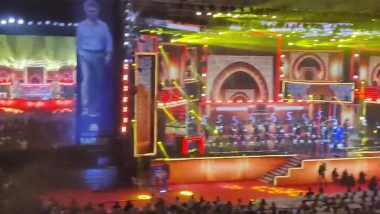 Jailer: Audio Launch of Rajinikanth’s Film Begins With Performance on Thalapathy Vijay’s ‘Arabic Kuthu’ Song! (Watch Video)