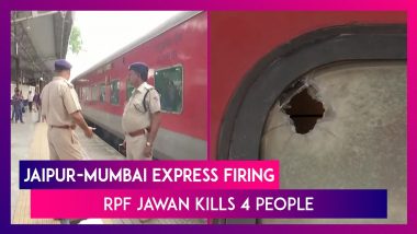 Jaipur-Mumbai Express Firing: RPF Jawan Kills 4 People, Including Colleague & Passengers, On Board Moving Train