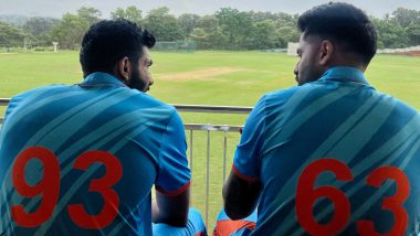 Jasprit Bumrah and Suryakumar Yadav Spotted Together in A Shoot For Mumbai Indians (See Pic and Video)