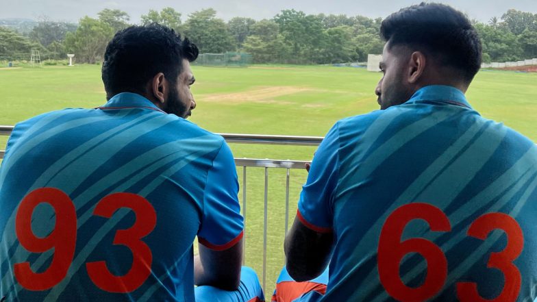 Jasprit Bumrah and Suryakumar Yadav Spotted Together in A Shoot For Mumbai Indians (See Pic and Video)