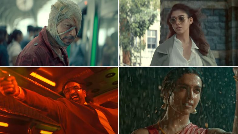 Jawan Prevue: Shah Rukh Khan, Nayanthara, Vijay Sethupathi and Deepika Padukone's Film Is High on Action, Drama and Thrills (Watch Video)