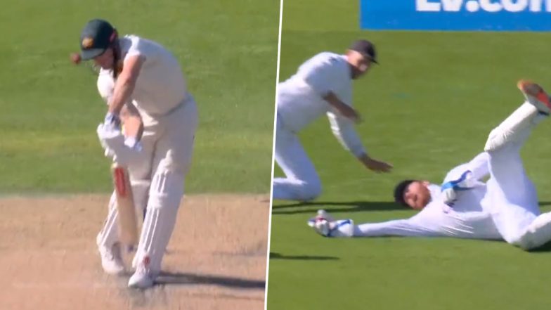 Jonny Bairstow Catch Video: Watch England Wicketkeeper Grab Stunner to Dismiss Mitchell Marsh During ENG vs AUS Ashes 4th Test 2023