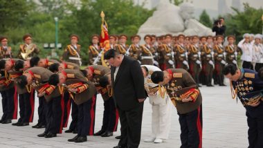 Korean War Armistice Anniversary 2023: Kim Jong Un Pays Respects to Fallen Soldiers Killed in 1950-53 Korean War (See Pics and Video)