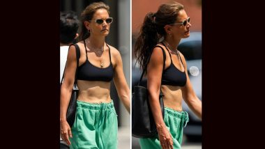 Katie Holmes Puts Her Abs on Display As 44-Year-Old Actress Steps Out in NYC (View Pics)