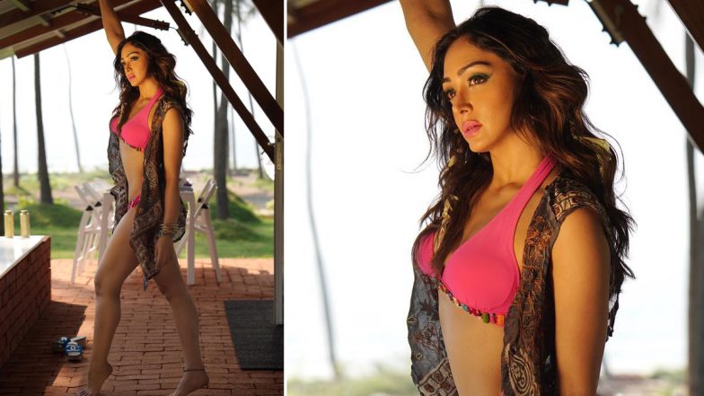 Khushalii Kumar Flaunts Her ‘Barbie’ Side in Hot Pink Bikini With Printed Shrug! Dhokha– Round D Corner Actress Shares Sexy Pics Showing Off Her Toned Bod