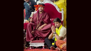 Kuldeep Yadav Visits Bageshwar Dham Sarkar Ahead of West Indies Tour, Pictures Go Viral