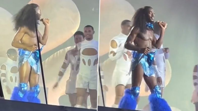 American Rapper Lil Nas X Reacts After a Fan Almost Hit Him With a Sex Toy Onstage! (Watch Video)