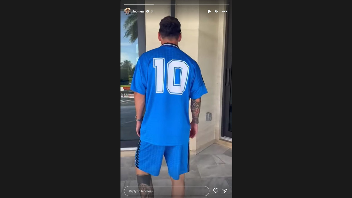 Lionel Messi pays Diego Maradona tribute from the USA 94 World Cup