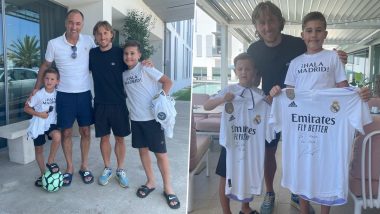 Igor Stimac Meets Countryman Luka Modric; Blue Tigers’ Head Coach Writes ‘One Day Our Indian National Team Will Reach This Level’ (See Pics)