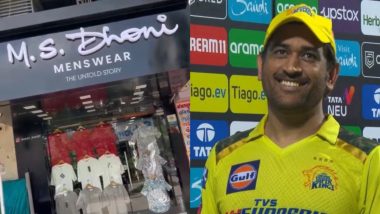 ‘MS Dhoni Menswear, the Untold Story’ Fan Starts Garment Shop in Ahmedabad With CSK Captain’s Name, Picture Goes Viral!