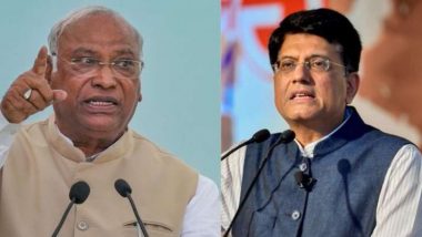 Monsoon Session 2023: Mallikarjun Kharge, Piyush Goyal Exchange Barbs in Rajya Sabha Over Debate on Manipur Violence (Watch Video)