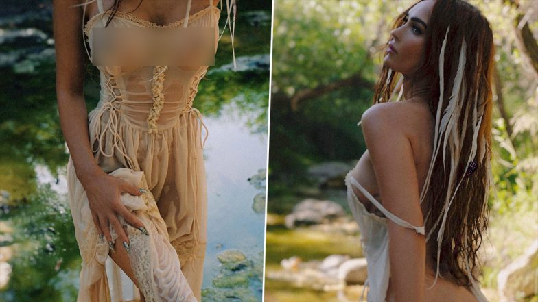 Megan Fox Frees the Nipple and Flaunts Her Butt in a See-Through Cottagecore Dress (View Pics)