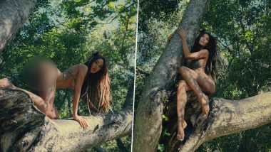 Megan Fox Goes Near-Nude in Her Latest Sexy Photoshoot! Actress Flaunts Her Assets and Poses on a Tree-Branch in a Skimpy Bikini (View Pics)