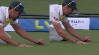 Mitchell Starc’s Catch of Ben Duckett Ruled Not Out After Ball Hits Ground During Ashes 2023 2nd Test (Watch Video)