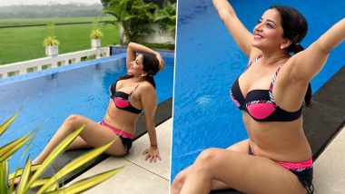 Monalisa Flaunts Her Curvaceous Body in Sexy Bikini As She Enjoys Monsoon by the Poolside (View Pics)