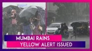 Mumbai Rains: Heavy Rainfall Lashes City After A Day Break; Met Department Issues Yellow Alert For Next Three Days