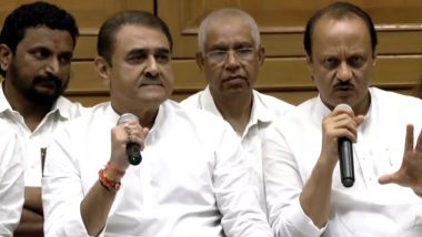 NCP Split: Ajit Pawar-Led Faction Approaches Election Commission To Stake Claim Over Nationalist Congress Party and Its Clock Symbol