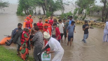 Gujarat Rain Fury: NDRF Rescues Three People Including Pregnant Woman in Mocha (See Pics)