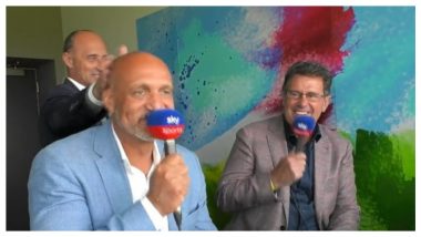 'Bullying in the Workplace' Nasser Hussain Slaps Mark Butcher During Hilarious Commentary Box Banter in ENG vs AUS 4th Ashes Test 2023, Video Goes Viral!