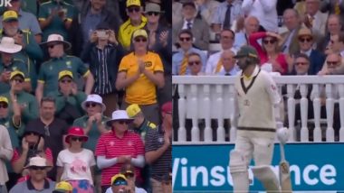 ‘Heart of a Lyon’ Fans Laud Nathan Lyon After Australian Spinner Comes Out to Bat Despite Being Injured During Day 4 of Ashes 2023 2nd Test (Watch Video)