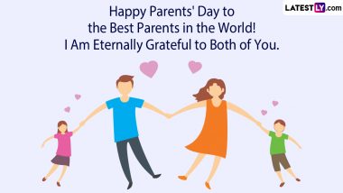 Happy Parents Day 2023 Images & HD Wallpapers for Free Download Online: WhatsApp Stickers, Sayings and Greetings To Express Your Love to Your Parents