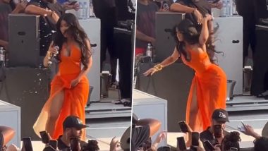 Cardi B Throws Microphone on Person During Her Performance- Here's Why (Watch Video)