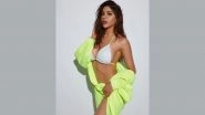 Nikki Tamboli Looks Smoking Hot in White Bikini and Oversized Neon Shirt! Check Out Actress&rsquo; Sexy Pics on Insta!
